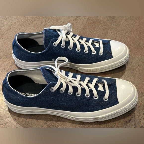 Converse Chuck Taylor Oxford. Custom blue denim. Men’s 10 EUR 44.  Gently used. - Picture 2 of 10